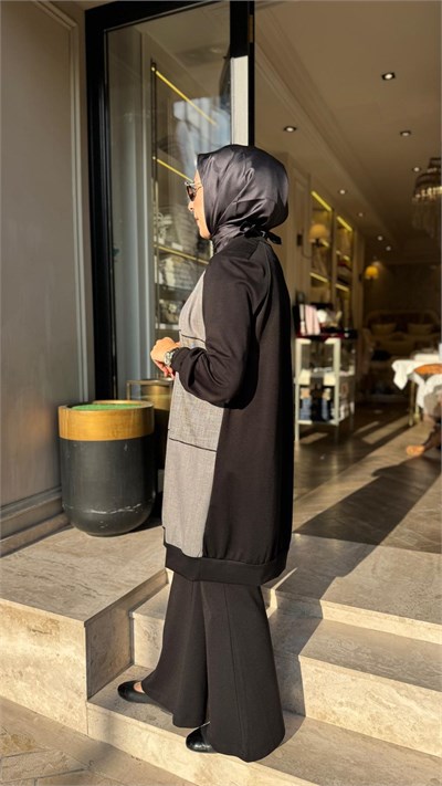 40030 Bisiklet Yaka Kadın Tunik Siyah