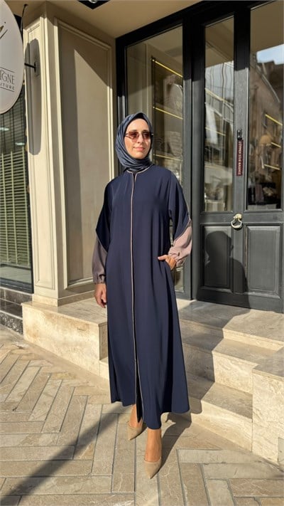 40518 Çıtçıt Kapama Kadın Ferace Lacivert