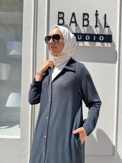 7139 Çıtçıt Kapamalı Kadın Kap Siyah