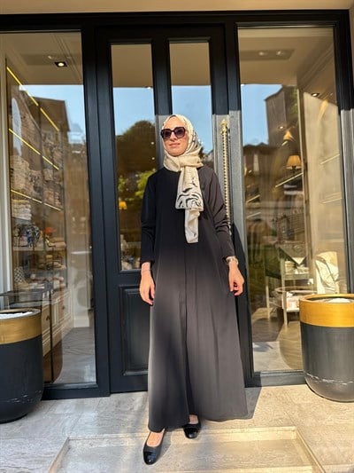 90530 Fermuarlı Kadın Kap Siyah