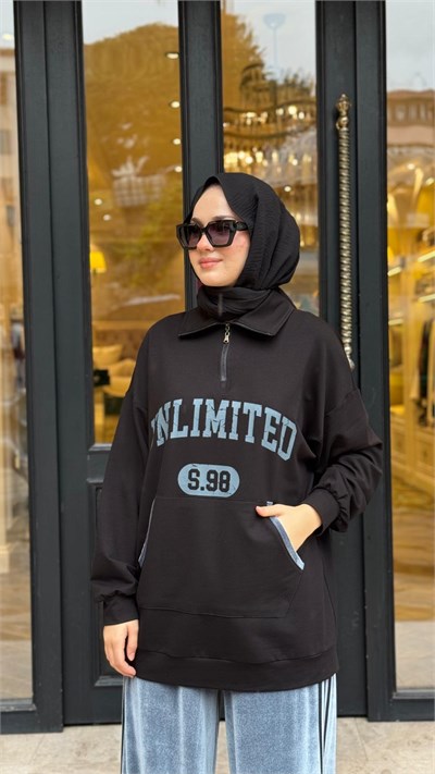 ALL-3011 Kadife Detay Kadın Takım Gri