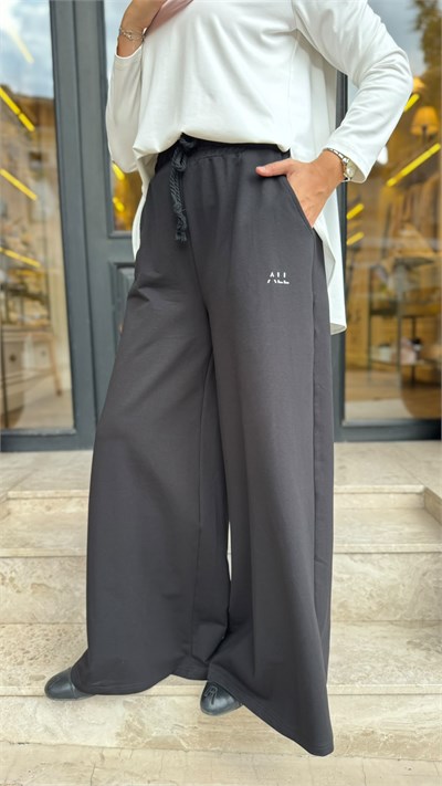 ALL-9017 Lastikli Pantolon Siyah