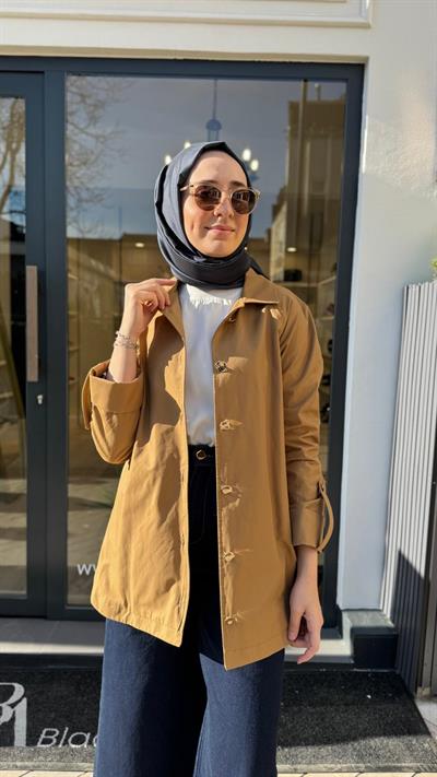 Astarlı Kadın Ceket Camel