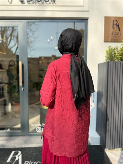 Çıt Çıt Kapitone Kadın Ceket Bordo
