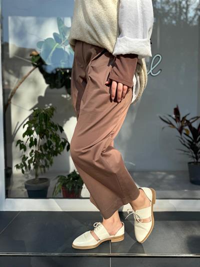 Culotte Pili Coton Kadın Pantolon Kahve