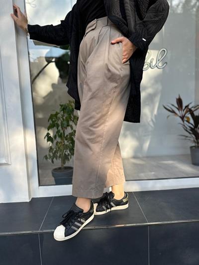 Culotte Pili Coton Kadın Pantolon Vizon