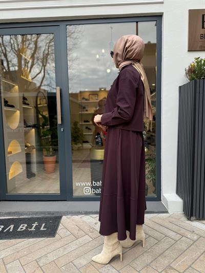 Eliza Kısa Gömlek Bordo