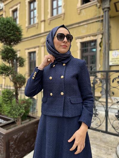 Lady Tüvit Ceket Lacivert