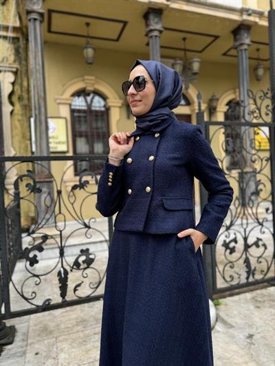 Lady Tüvit Ceket Lacivert