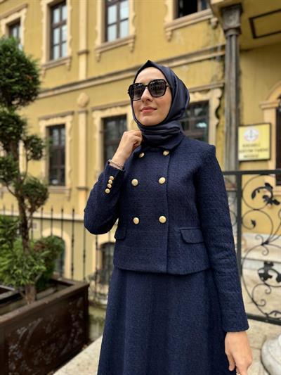 Lady Tüvit Ceket Lacivert