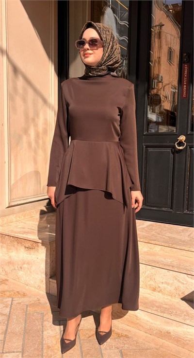 MIO27K0500023 Colmar Soft Etekli Kadın Takım Kahve