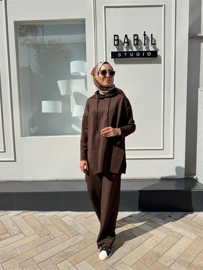 Seta Scuba Spor Tunik Kahve
