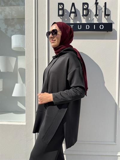 Seta Scuba Spor Tunik Siyah