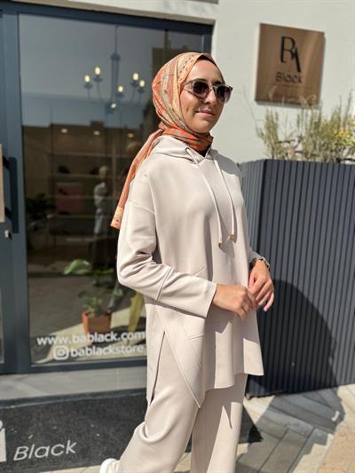 Seta Scuba Spor Tunik Taş Rengi