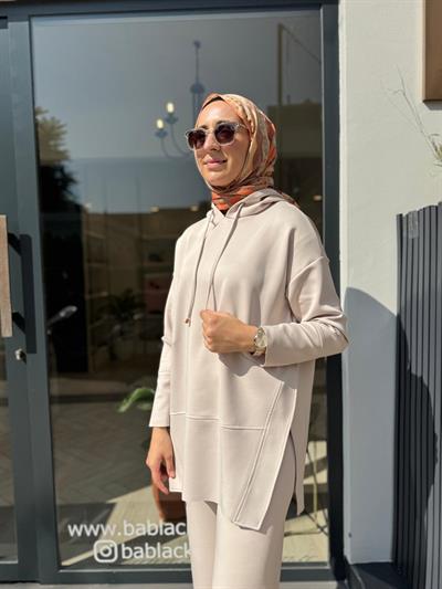Seta Scuba Spor Tunik Taş Rengi