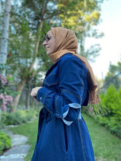 Sırt Detaylı Kot Kap Lacivert