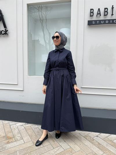 TD2202 Alba Kadın Elbise Lacivert