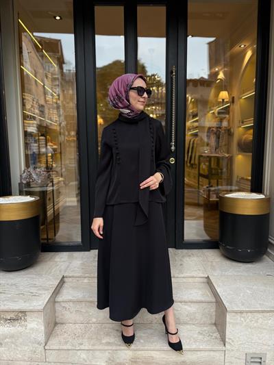 TD2207 Misse Brit Kadın Takım Siyah