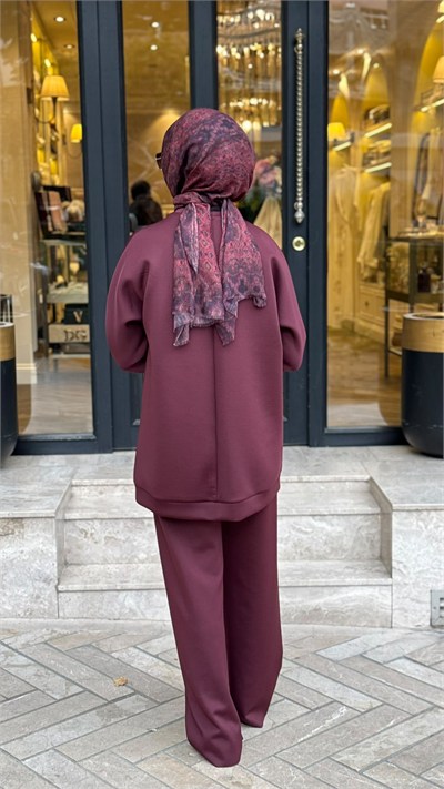 TD24K19033003 Scuba Kadın Sweat Bordo
