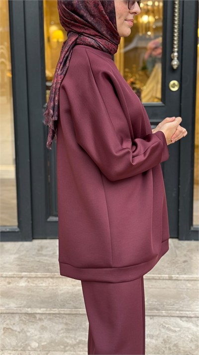 TD24K19033003 Scuba Kadın Sweat Bordo