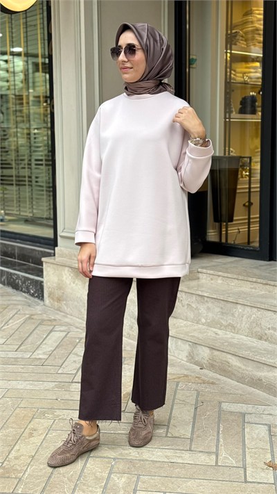TD24K19033003 Scuba Kadın Sweat Pudra Pembe