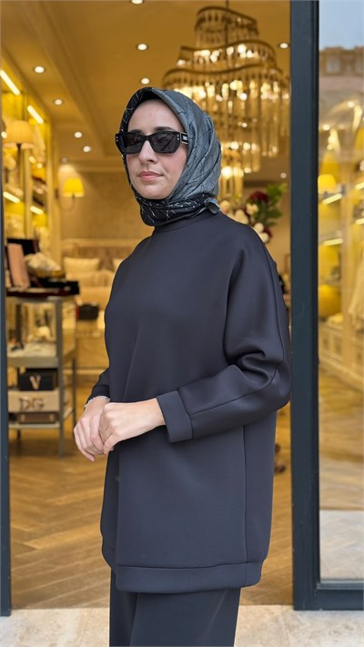 TD24K19033003 Scuba Kadın Sweat Siyah