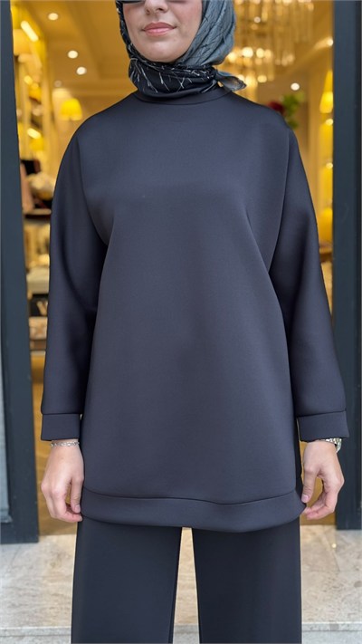TD24K19033003 Scuba Kadın Sweat Siyah
