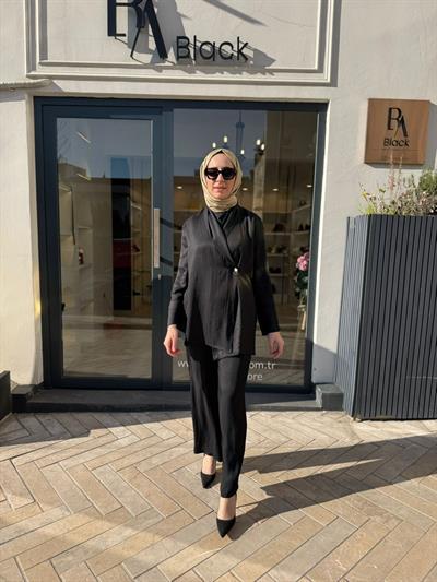 TD2614 Noir Ceket Pantolon Takım Siyah
