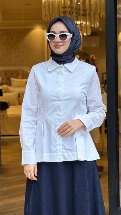 TD26K02000004 Ava Paper Kadın Gömlek Beyaz
