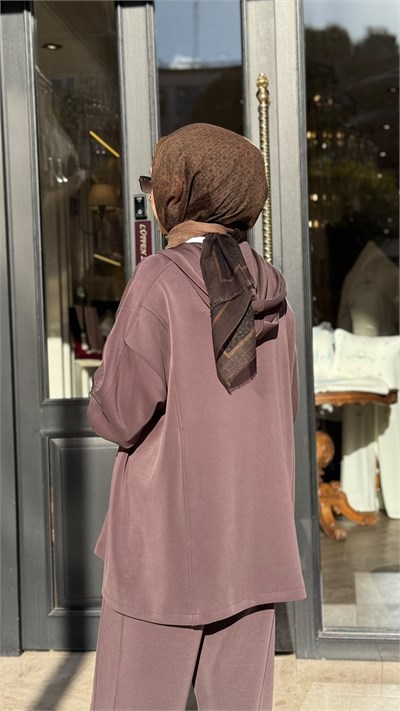 TD26K05000088 Neva Kadın Takım Kahve
