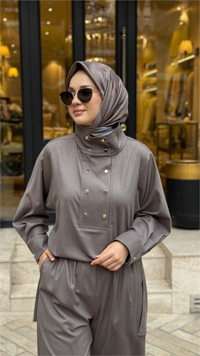 TD26K05000149 Gina Pantolonlu Kadın Takım ETUP
