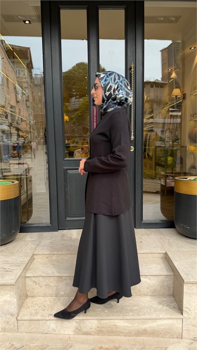 TD26K06000014 Lina Viskon Kadın Hırka Siyah