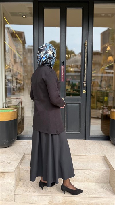 TD26K06000014 Lina Viskon Kadın Hırka Siyah