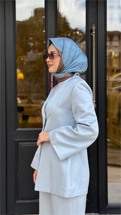 TD26Y05000102 Dore Pantolonlu Kadın Takım Bebek Mavi