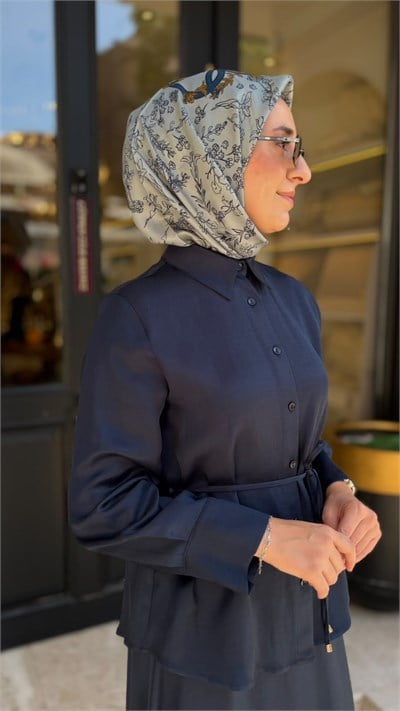 TD26Y05000110 Malina Etekli Kadın Takım Lacivert