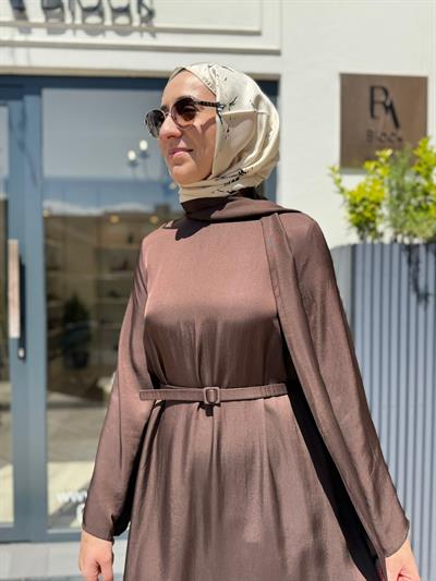 TD4421 Marly Kadın Elbise Kahve