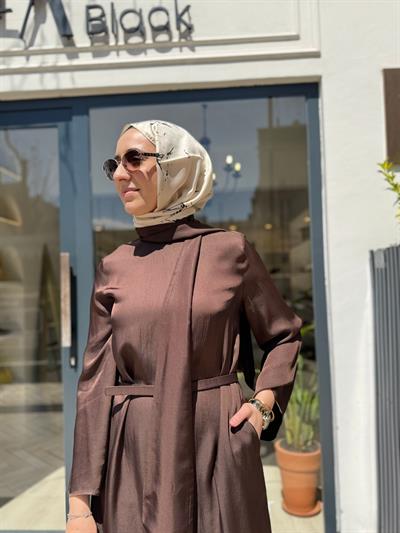 TD4421 Marly Kadın Elbise Kahve
