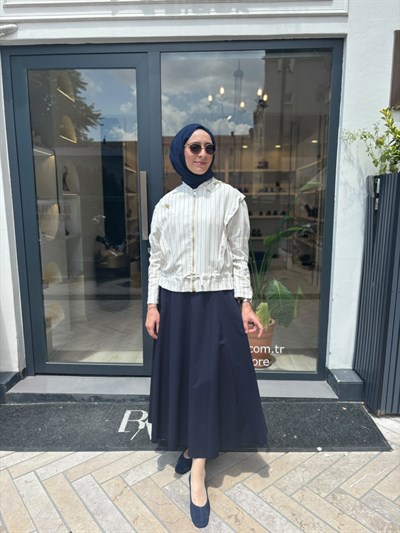 TD4437 Floren Kadın Etek Lacivert