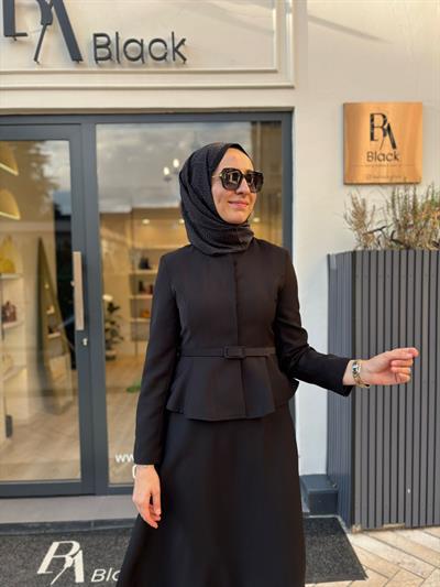 TD4465 Femme Kadın Takım Siyah