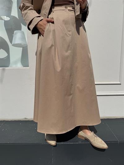 TD4529 Perry Kadın Etek Camel