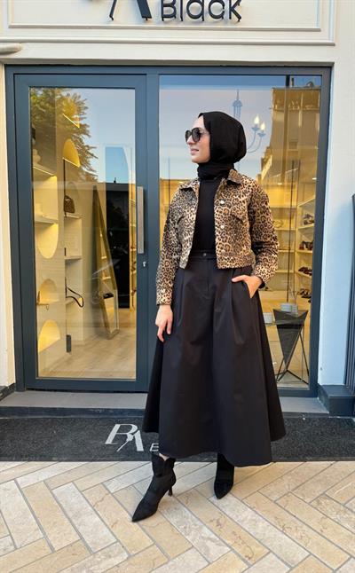 TD4529 Perry Kadın Etek Siyah