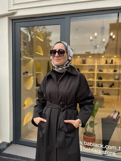 TD4622 Alera Kadın Trençkot Siyah