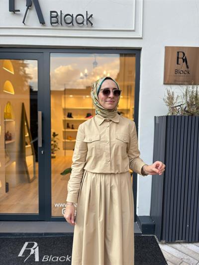 TD4660 Breva Kadın Takım Bej