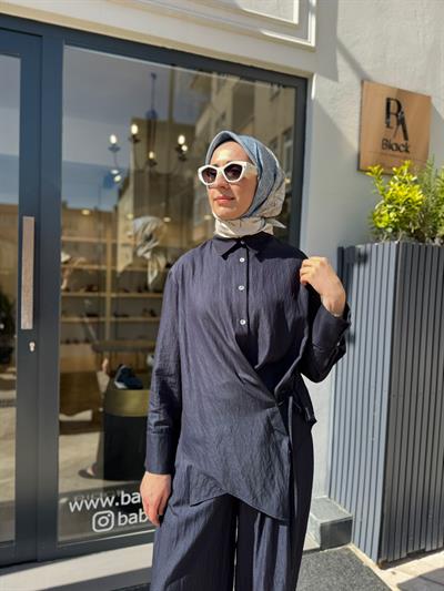 TD4713 Nicole Kadın Takım Lacivert