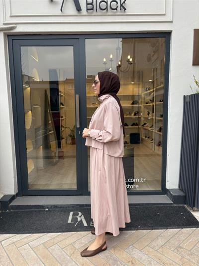 TD4734 Stela Kadın Takım Pudra Pembe