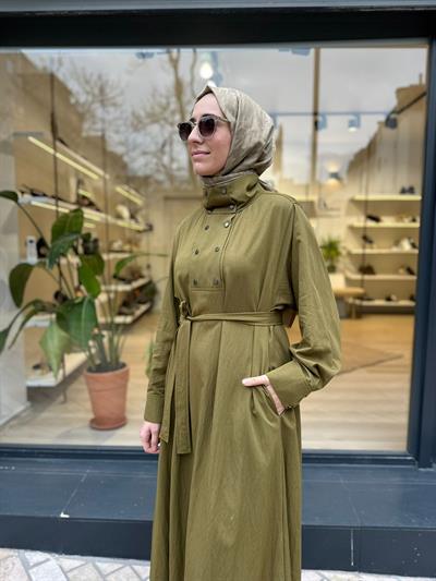 TD4737 Stela Kadın Elbise Yeşil