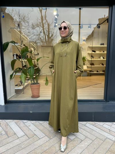 TD4737 Stela Kadın Elbise Yeşil