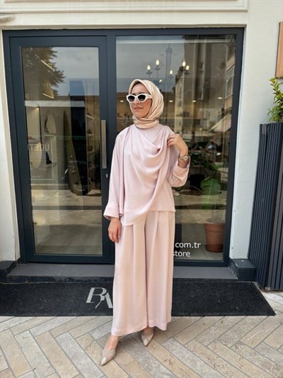 TD4768 Aresa Kadın Takım Pudra Pembe