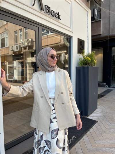 TD5012 Diva Kadın Ceket Vanilya