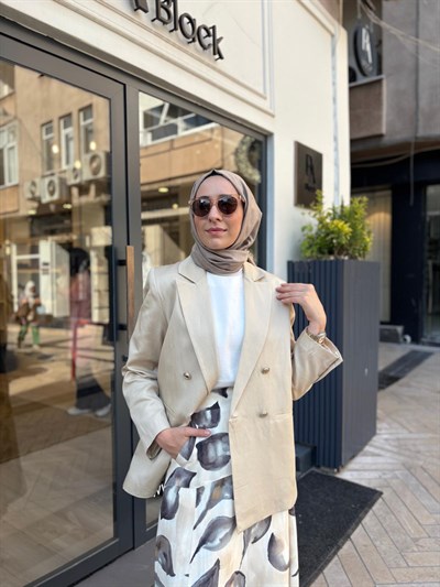 TD5012 Diva Kadın Ceket Vanilya